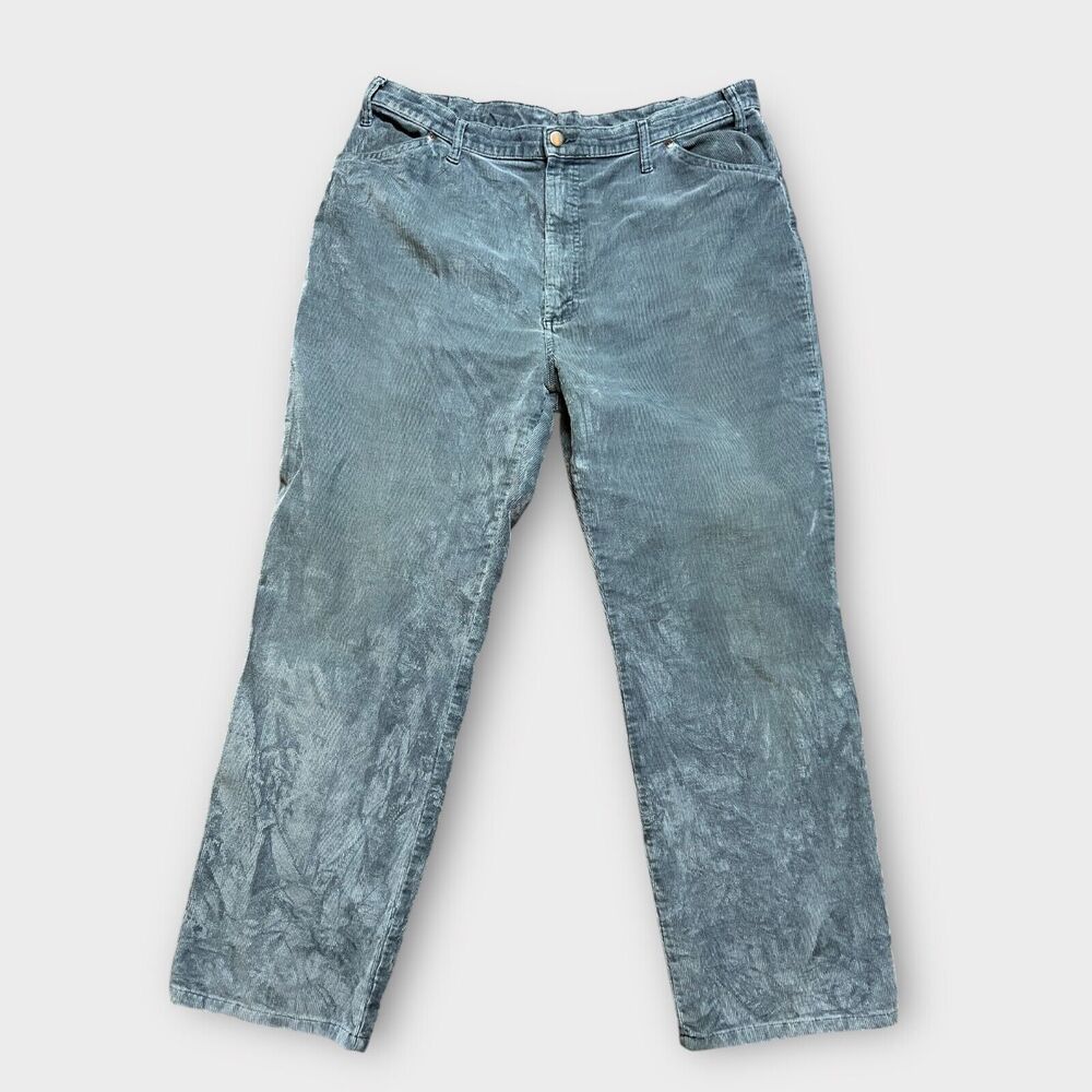 Vtg 70s Gray Corduroy Plain Pocket JC Penny Pants 36 x 28 straight high rise